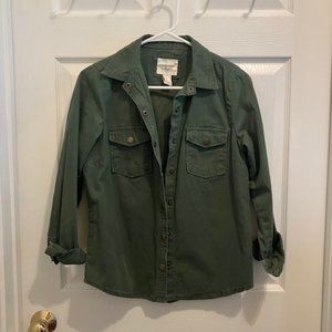 Forever 21 Green Utility Shirt / Jacket S